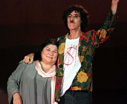 Mercedes Sosa. "Te he visto de tantas maneras, pero así nunca. Y yo ruego a Dios que te vaya bien", le dijo a su gran amiga