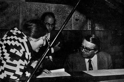 Mercedes Sosa, Félix Luna y Ariel Ramírez