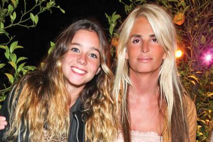Mercedes y su hija, en Punta del Este