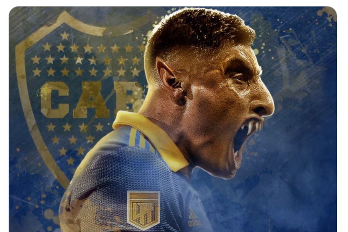 Merentiel empató para Boca en el final del primer tiempo y estallaron los memes