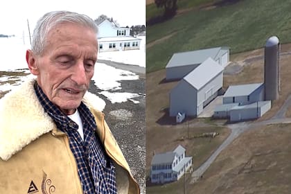 Mervin Raudabaugh, de 86 años, rechazó una oferta de US$15 millones para mantener sus dos granjas en el condado de Cumberland, Pensilvania