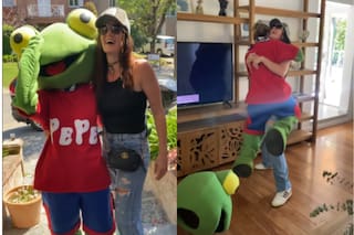 El Sapo Pepe le tocó timbre a Paula Chaves y cuando vio quién era realmente estalló de alegría