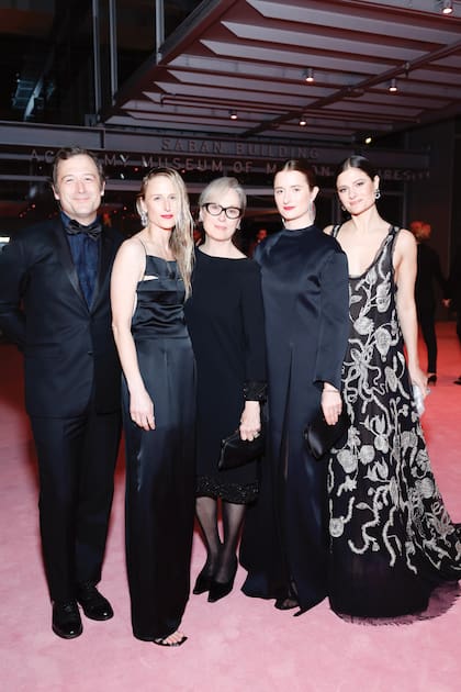 Meryl Streep fue acompañada por sus hijos: Henry Wolfe, Mamie, Grace y Louisa.