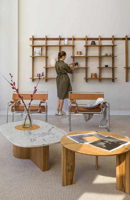 Mesas ratonas ‘Japón’, diseñadas por Estudio Plök y confeccionadas por Taller Ferro.