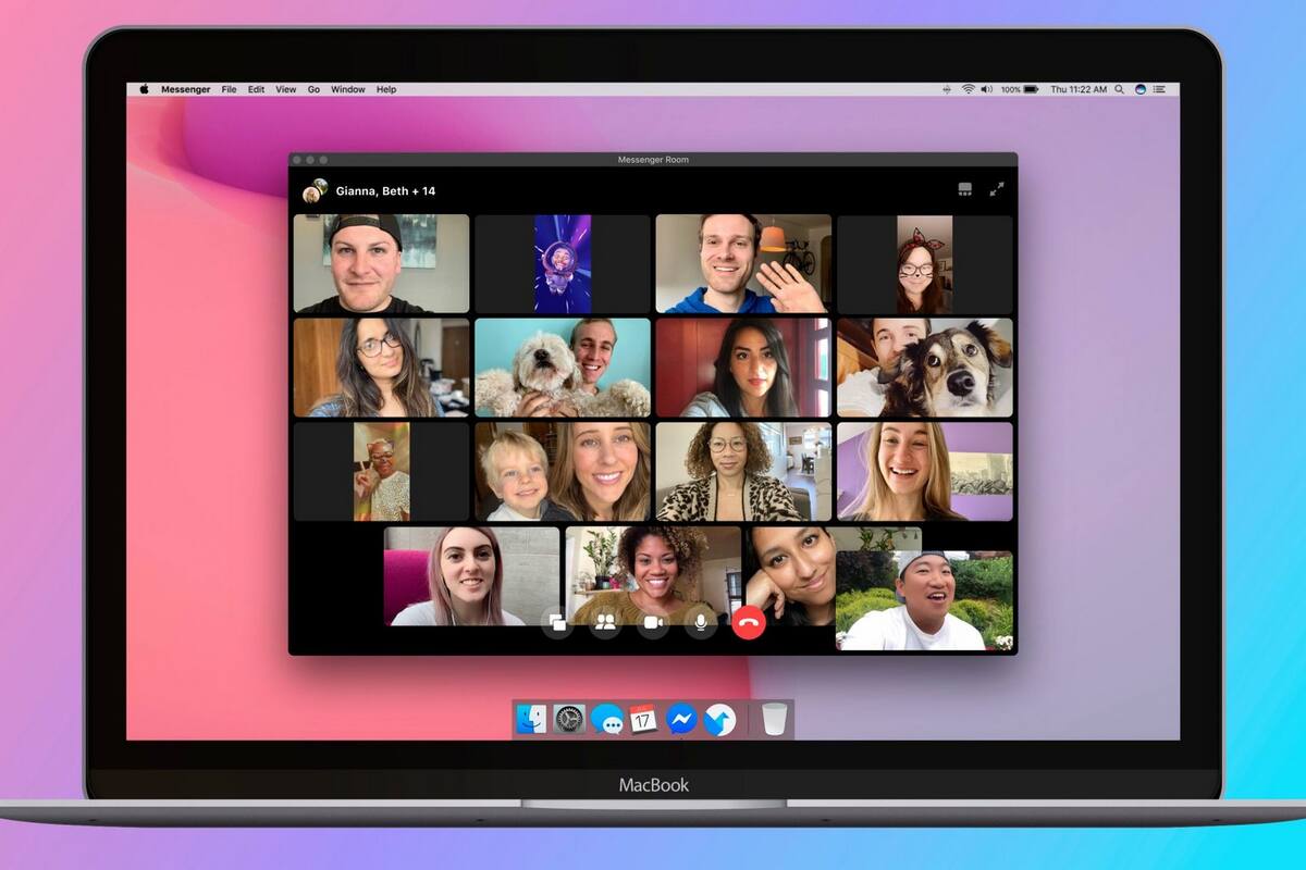 Messenger Rooms admite hasta 50 integrantes en videollamadas sin límite de tiempo, y sin necesidad de tener una cuenta de Facebook