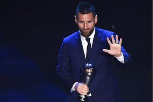 Messi alzó por primera vez el trofeo The Best de la FIFA
