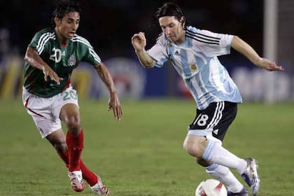 Messi hizo un gol en la semifinal ante México