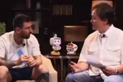 Messi dio una entrevista a la TV china