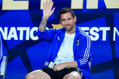 Messi durante el evento de FIFA
