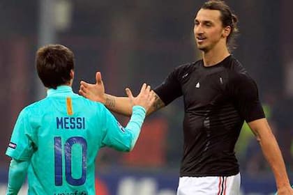 Lionel Messi y Zlatan Ibrahimovic, dos cracks que se demostraron admiración mutua