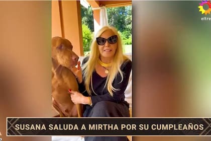 Messi, el perro de Susana (Foto: captura TV)