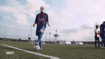 Messi, en acción