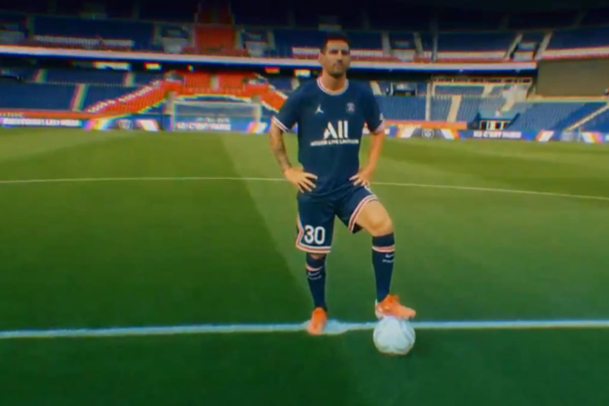 Messi, en el Parque de los Príncipes