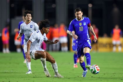 Messi en el partido con Puerto Rico (Photo by Megan Briggs / GETTY IMAGES NORTH AMERICA / Getty Images via AFP)