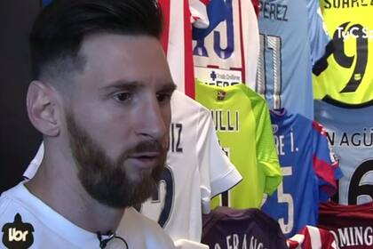 Messi, en la entrevista con TyC Sports