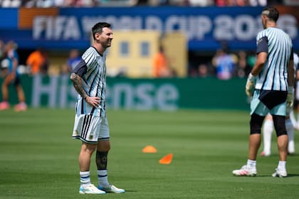 Messi, en la previa al partido