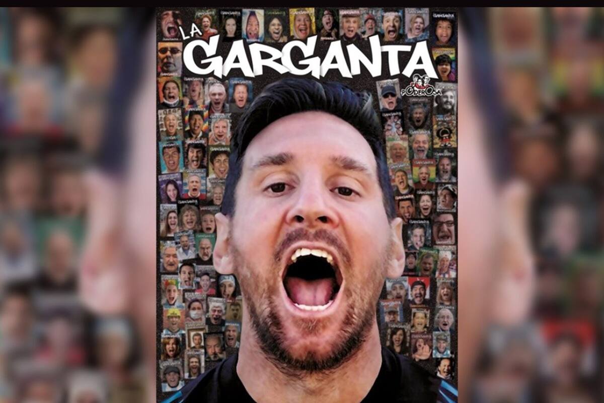 Messi en la tapa del numero 100 de La Garganta Poderosa