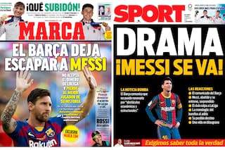 La prensa de España, en shock por la ruptura de Messi con Barcelona
