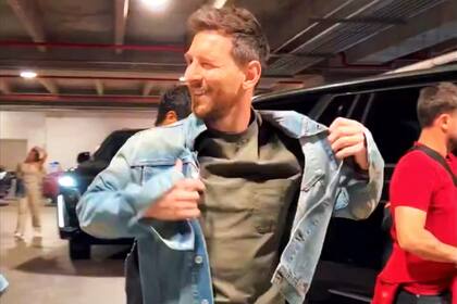 Messi, en su llegada al Kaseya Center de Miami