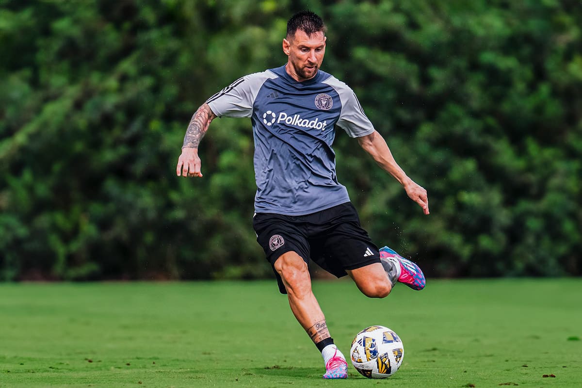 Messi, en uno de los últimos entrenamientos de Inter Miami