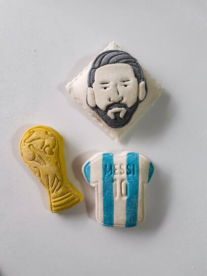 Messi, estampado en ravioles