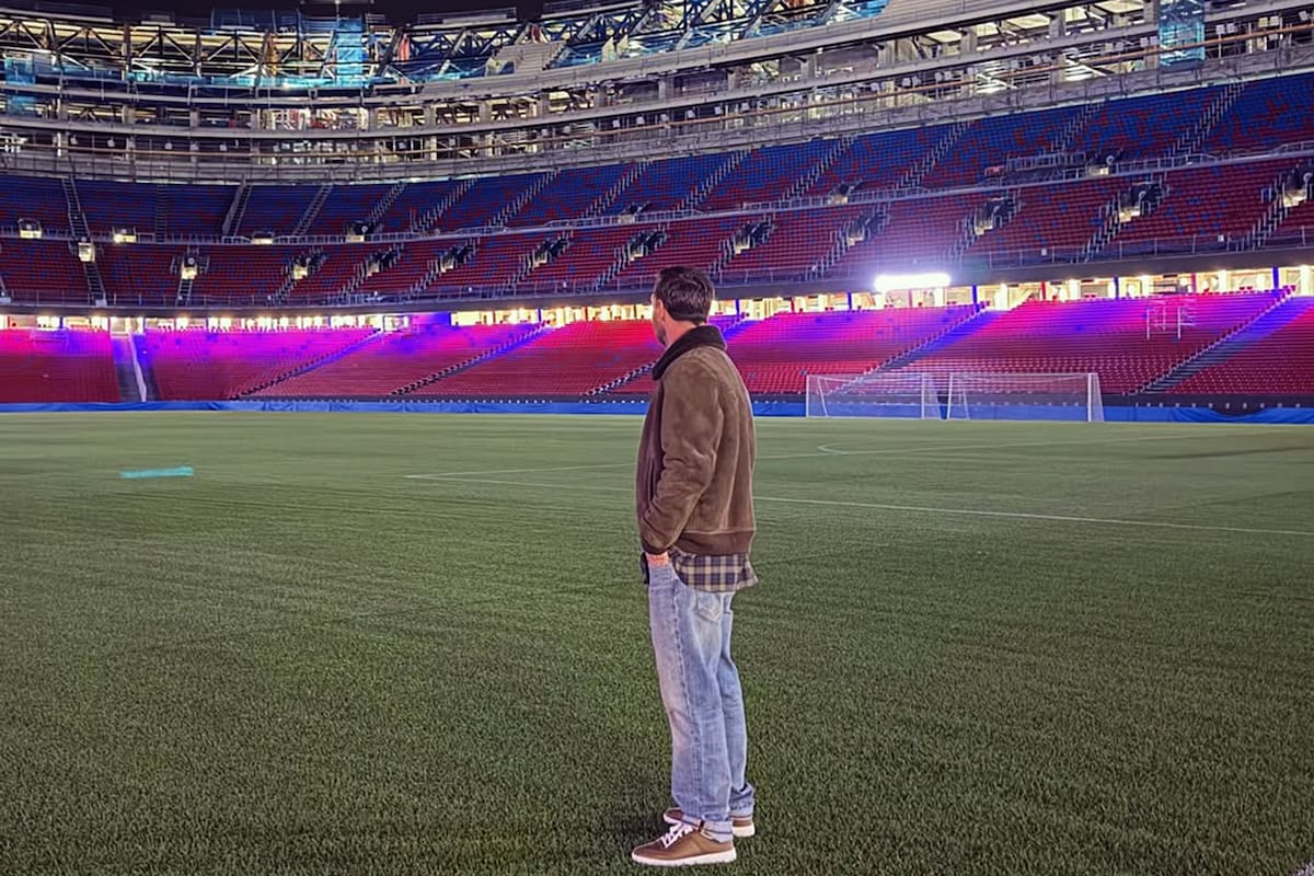 Messi estuvo en Barcelona y visitó el Camp Nou