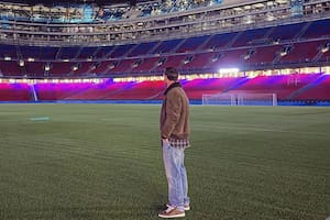 Messi estuvo en Barcelona y visitó el Camp Nou