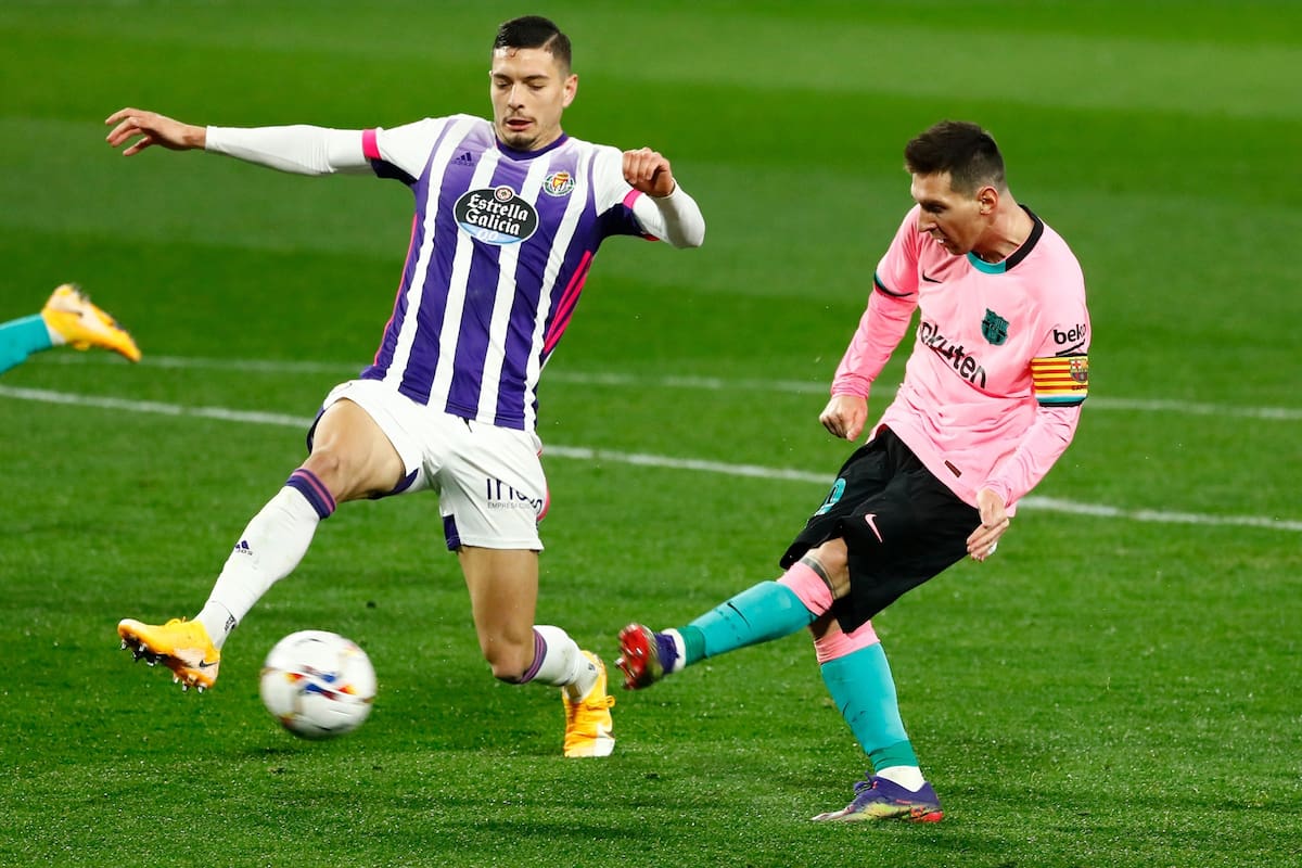 Messi frente al Valladolid.