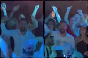 Messi fue a la fiesta de 15 de su sobrina y bailó en la pista "Muchachos", la canción del Mundial (Foto: Captura de video)