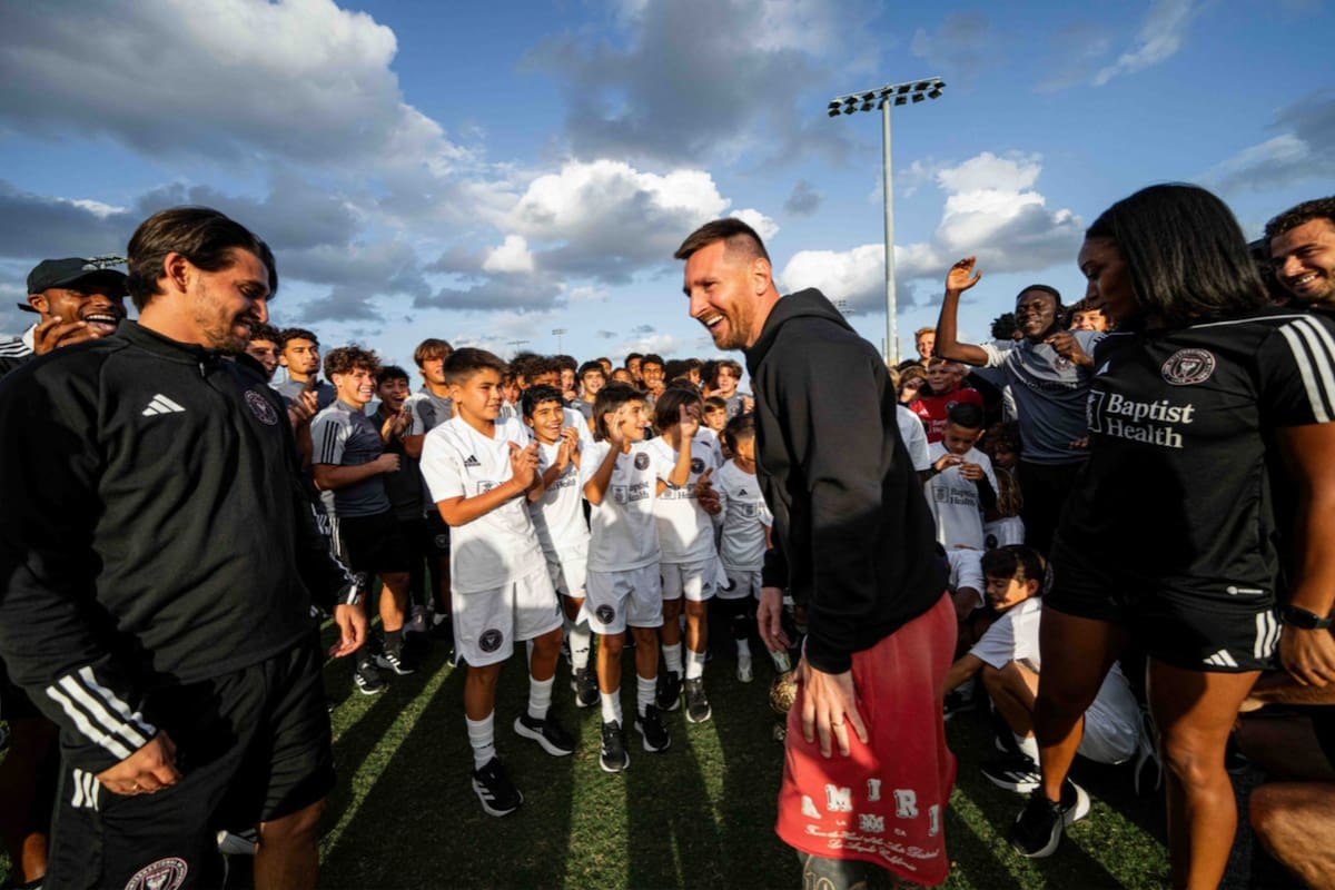 Messi fue a ver a Thiago en Inter Miami y lo “engancharon” para un juego diferente