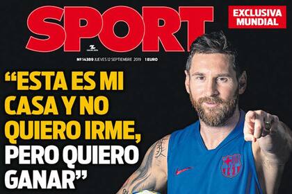 Messi habló con el diario Sport, de Barcelona