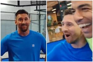Messi jugó al pádel con Suárez y deslumbró a todos