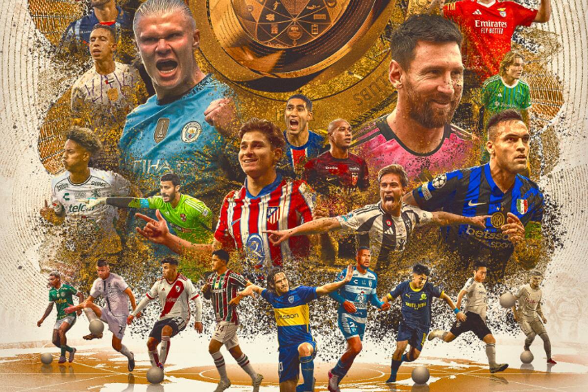 Messi, Julián Álvarez, Lautaro Mratínez y Haaland, las caras más visibles del poster oficial del Mundial de Clubes