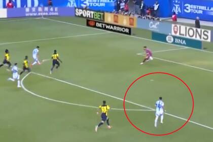 Messi le reclamó a González no pasarle la pelota en el último mano a mano