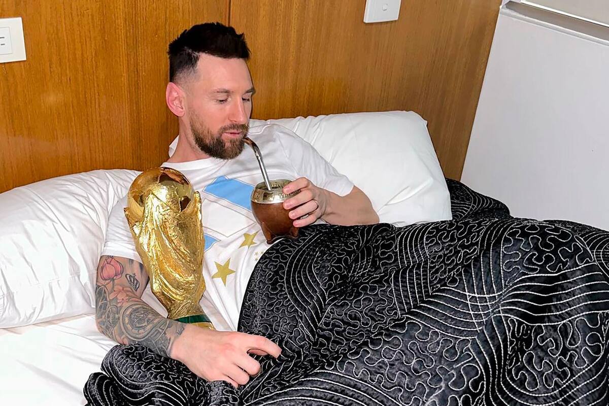 Messi, mate y Copa del Mundo