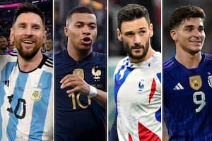 Messi, Mbappe, Lloris y Álvarez