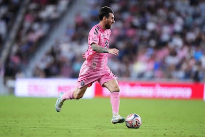 Messi, muy activo en el partido