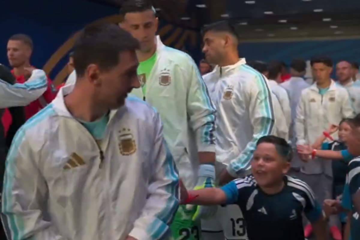 Messi protagonizó, junto a un nene, una situación que rápidamente se hizo viral