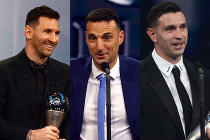 Messi, Scaloni y Dibu ganaron sus respectivos premios The Best a mejor Futbolista, mejor DT y mejor Arquero en 2022