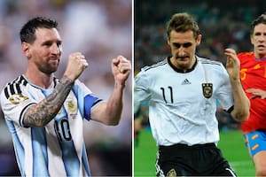 La reacción de Klose luego de que Messi rompiera su histórico récord en los Mundiales
