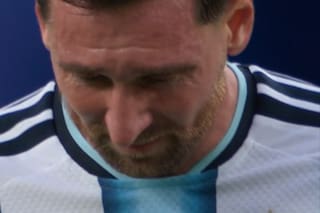 Video: las lágrimas de Messi tras marcar el primer gol de la selección en el Mundial