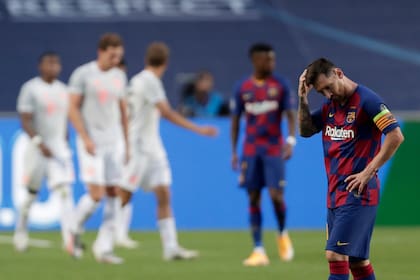 Messi sufre, igual que Barcelona: Bayern Munich es muy superior