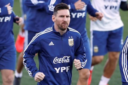 Messi volvió a entrenarse con la Selección en Madrid