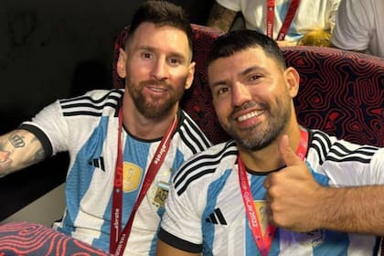 Messi y Agüero, una amistad real.