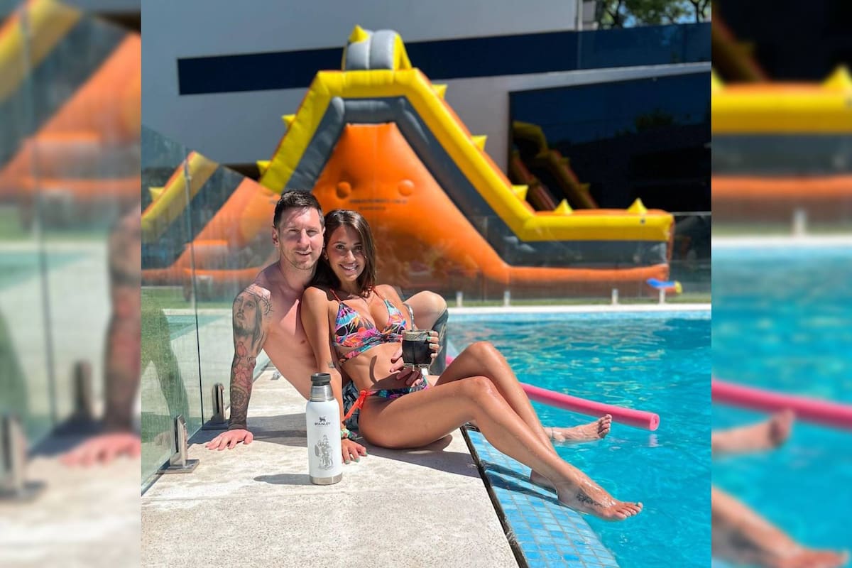 Messi y Antonela se encuentran vacacionando en Rosario, donde pasaron Navidad en familia.