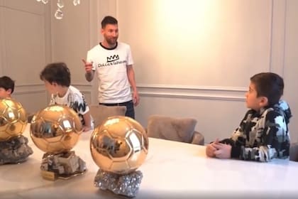 Messi y el simpático diálogo con su hijo mayor, Thiago