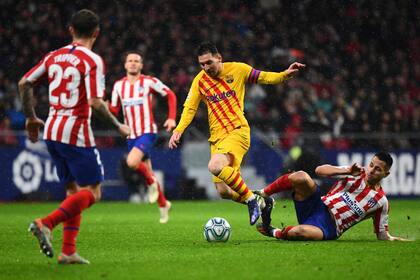 Messi y el último gol ante el Atlético Madrid