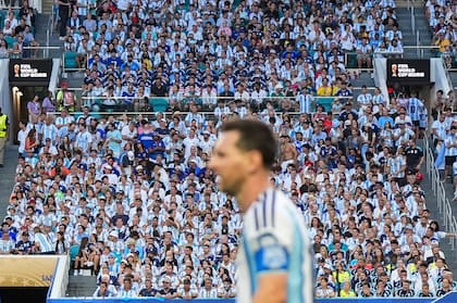 Messi y los hinchas argentinos que coparon Miami