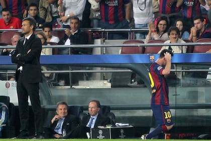 Messi y Luis Enrique, una relación tensa