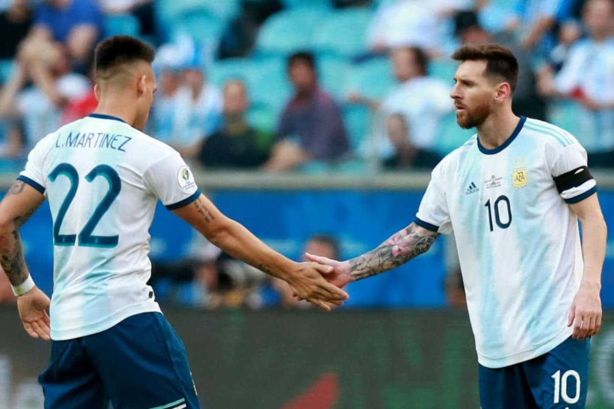 Messi y su sintonía con Lautaro en la selección